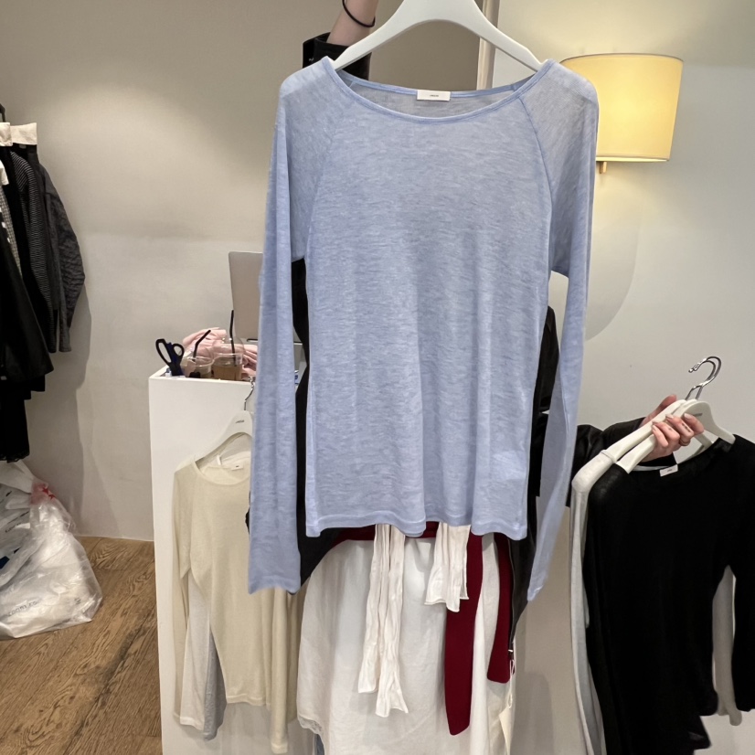 JINSIM韓國直郵女士新款真品26春夏熱賣休閑推薦職業長袖T恤JINSIM長袖T恤圖色3