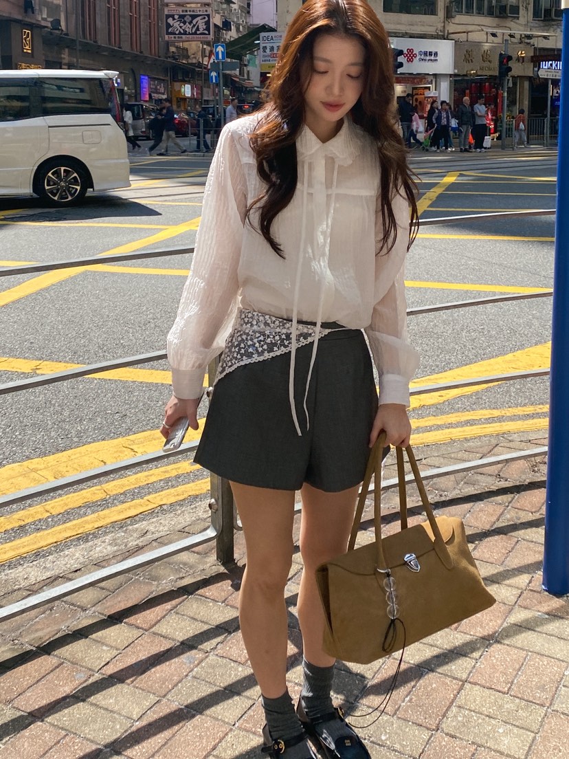 ERUME東大門直郵女士新品職業時尚休閑26春夏推薦襯衫蕾絲衫ERUME襯衫/蕾絲衫