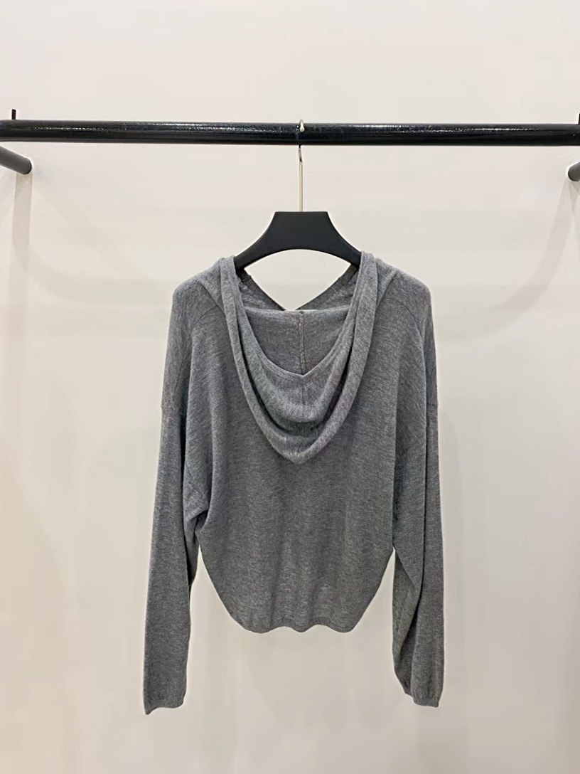 MUSHROOM EFFECT東大門實拍女士新品職業針織衫連帽針織衫紐扣MUSHROOM EFFECT針織衫