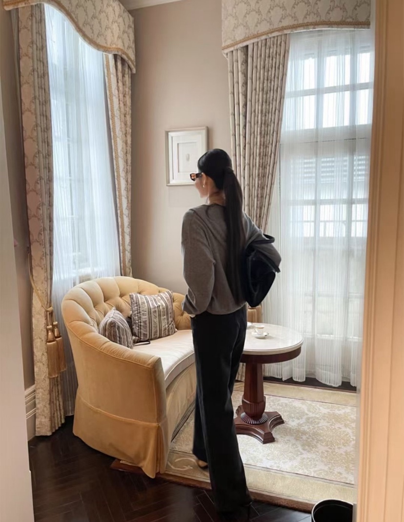 MUSHROOM EFFECT東大門實拍女士新品職業針織衫連帽針織衫紐扣MUSHROOM EFFECT針織衫