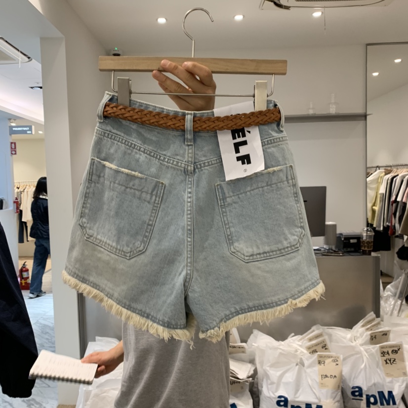 SELF SERVICE東大門直郵女士新品熱賣職業短褲不含腰帶短款SELF SERVICE短褲