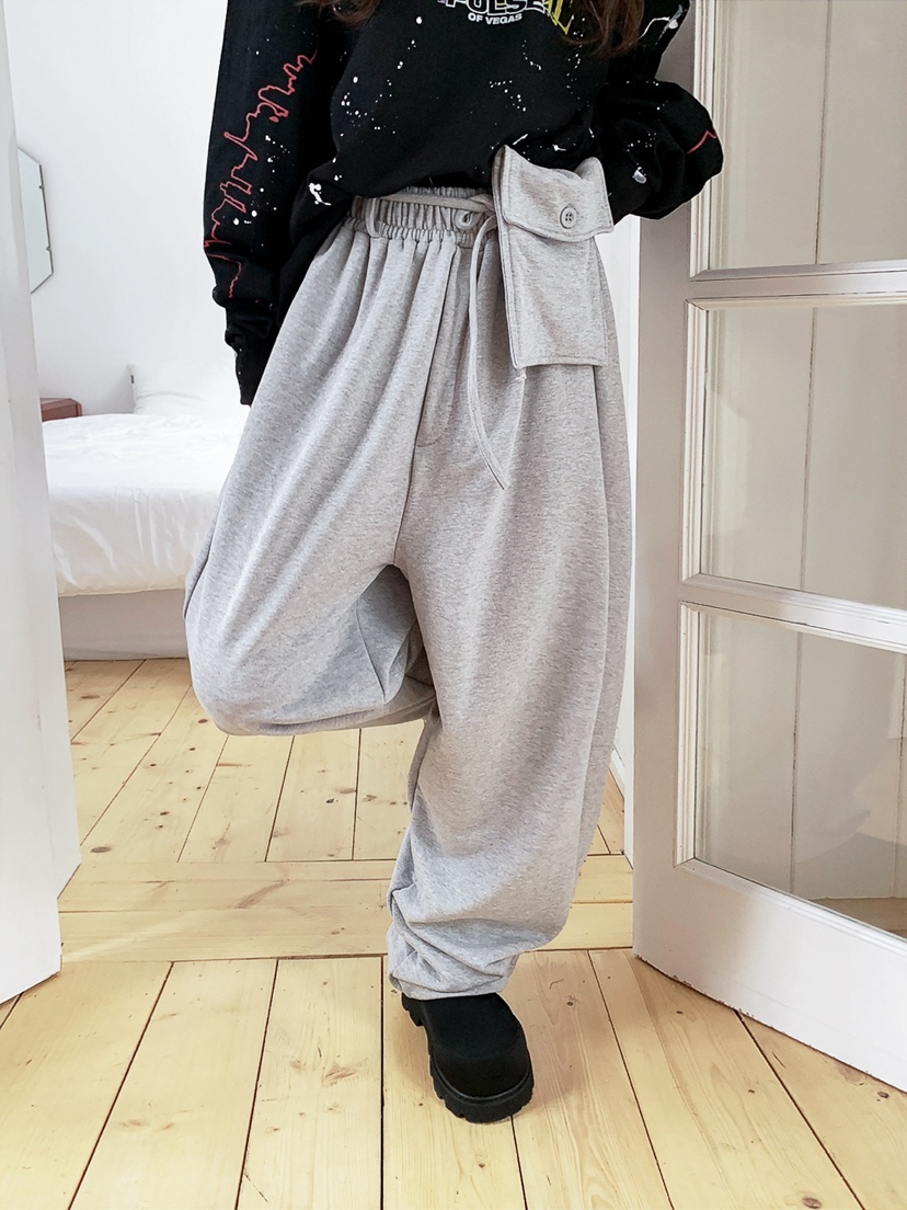 JKICHI東大門直郵女士新款熱賣真品26春夏休閑褲含腰包口袋JKICHI休閑褲