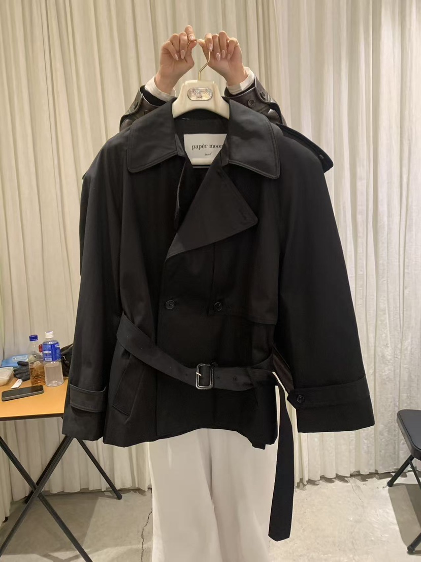 PAPERMOON東大門代購女士新款26春夏時尚推薦職業夾克含腰帶paper moon夾克圖色2