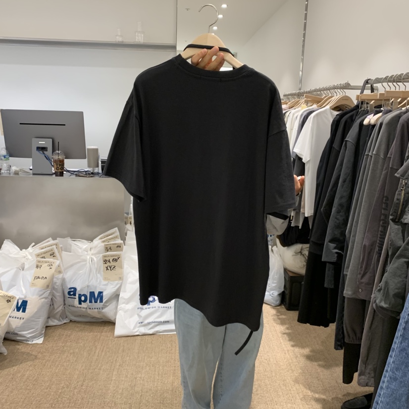 SELF SERVICE東大門實拍女裝新品26春夏時尚休閑T恤腰帶SELF SERVICET恤