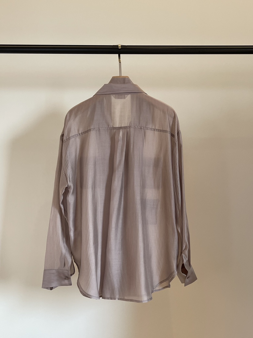 THE MUI韓國代購女裝新品26春夏熱賣襯衫蕾絲衫含脖帶條紋THE MUI襯衫/蕾絲衫