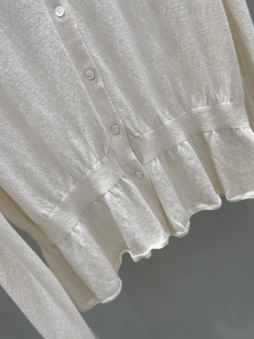 THE MUI東大門代購女裝新款真品26春夏針織衫荷葉邊開衫THE MUI針織衫