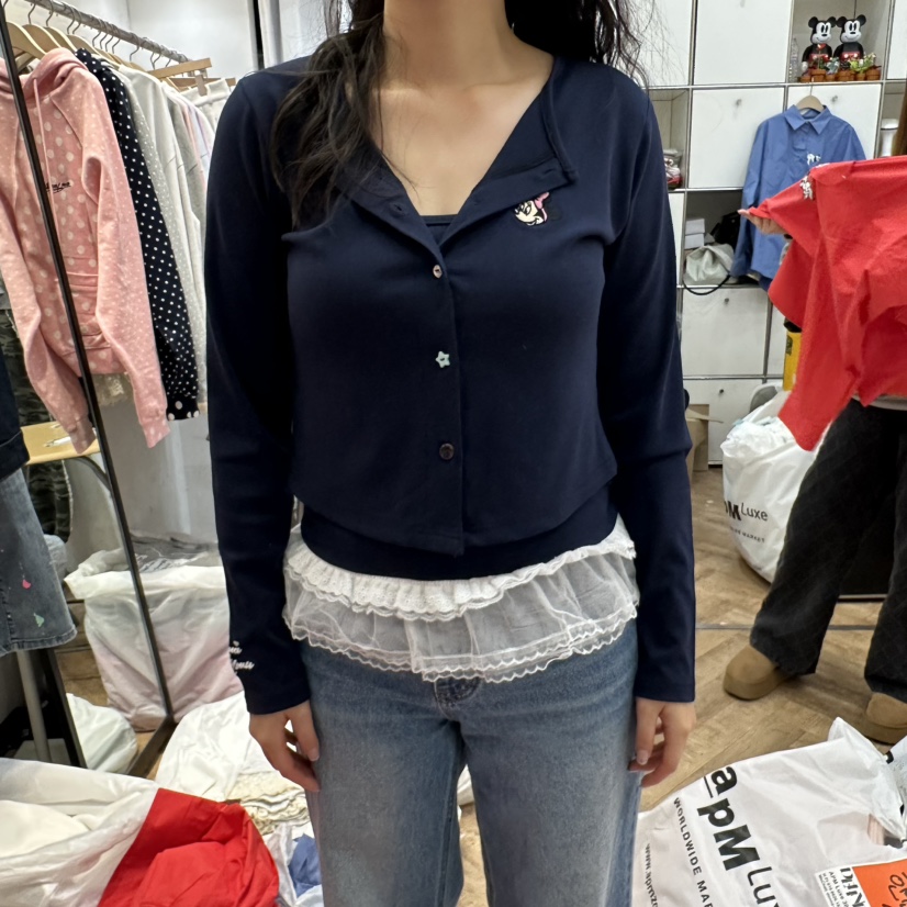 DE LINE東大門實拍女裝新品26春夏推薦時尚套裝兩件套開衫DE LINE套裝圖色2