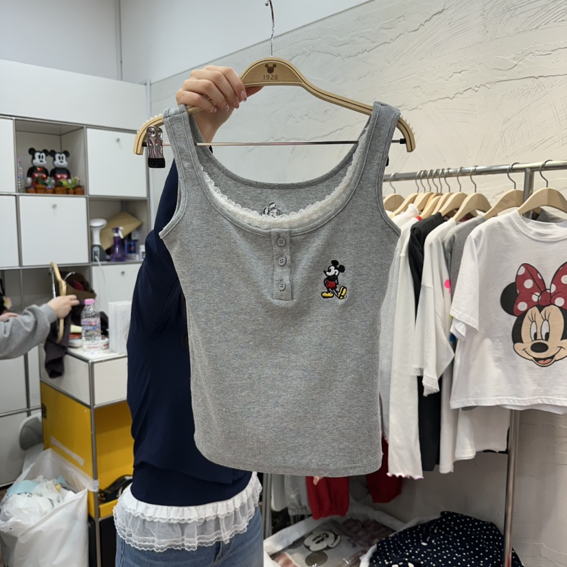 DE LINE東大門實拍女士新品職業時尚真品26春夏吊帶背心雙層DE LINE吊帶/背心圖色1