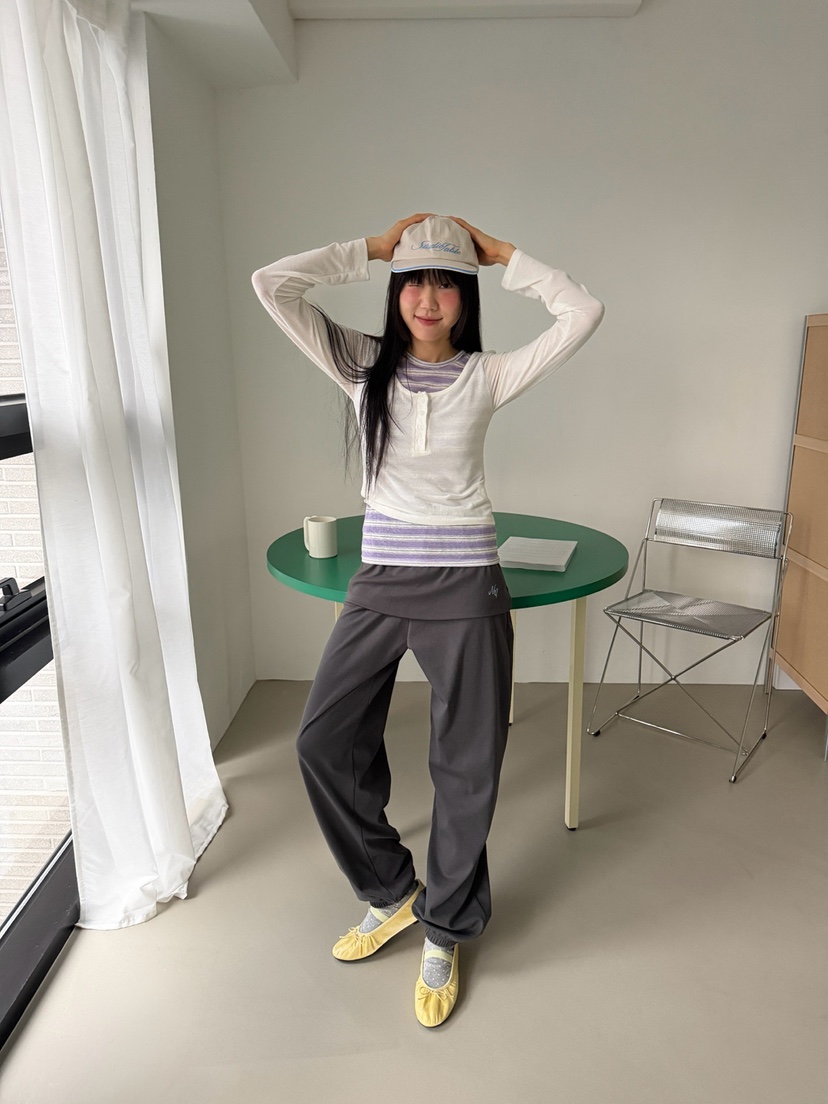 MORE THAN-P韓國代購女裝新品推薦熱賣人氣26春夏長袖T恤MORE THAN長袖T恤