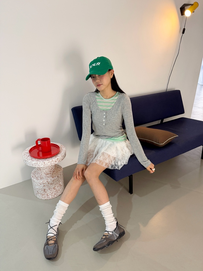 MORE THAN-P韓國代購女裝新品推薦熱賣人氣26春夏長袖T恤MORE THAN長袖T恤