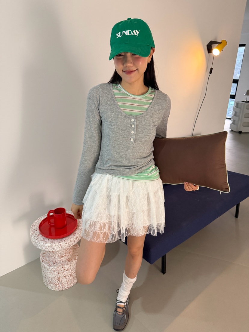 MORE THAN-P韓國代購女裝新品推薦熱賣人氣26春夏長袖T恤MORE THAN長袖T恤