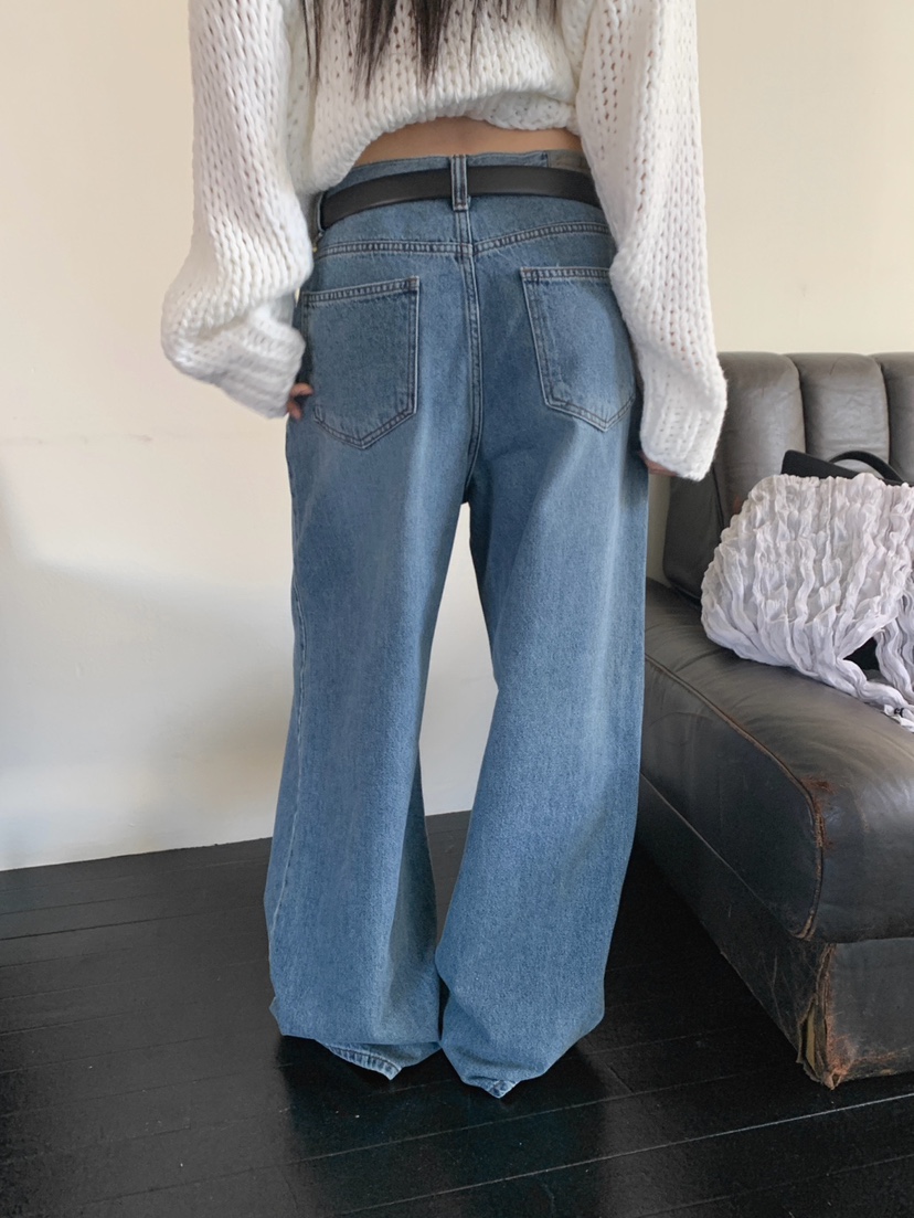 JKICHI韓國代購女士新品休閑人氣職業時尚牛仔褲不含腰帶JKICHI牛仔褲