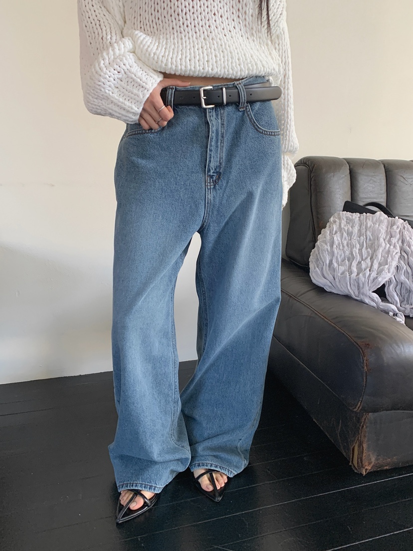 JKICHI韓國代購女士新品休閑人氣職業時尚牛仔褲不含腰帶JKICHI牛仔褲