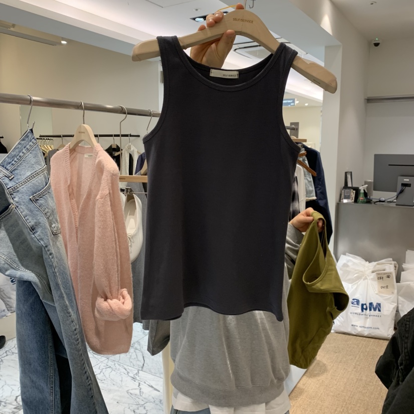 SELF SERVICE韓國代購女裝新品推薦休閑熱賣人氣吊帶背心SELF SERVICE吊帶/背心圖色3