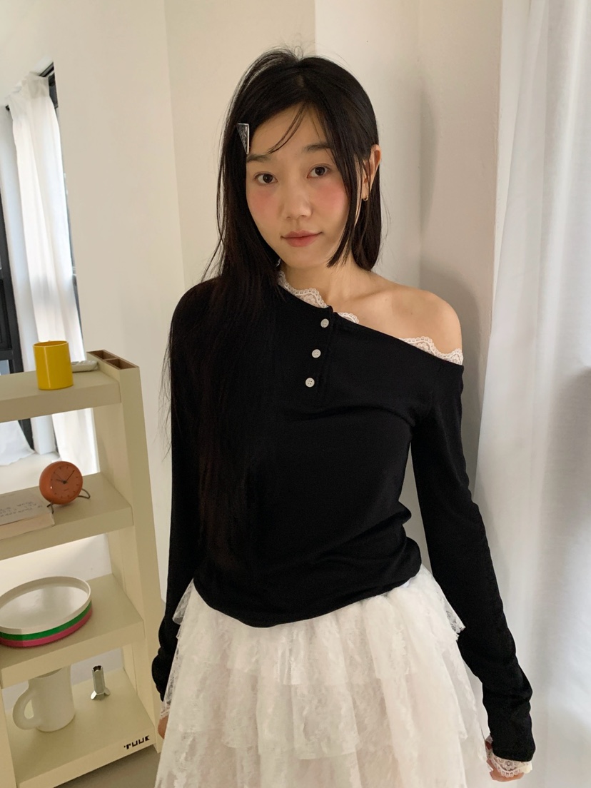 MORE THAN-P東大門直郵女士新品熱賣休閑推薦時尚長袖T恤MORE THAN長袖T恤