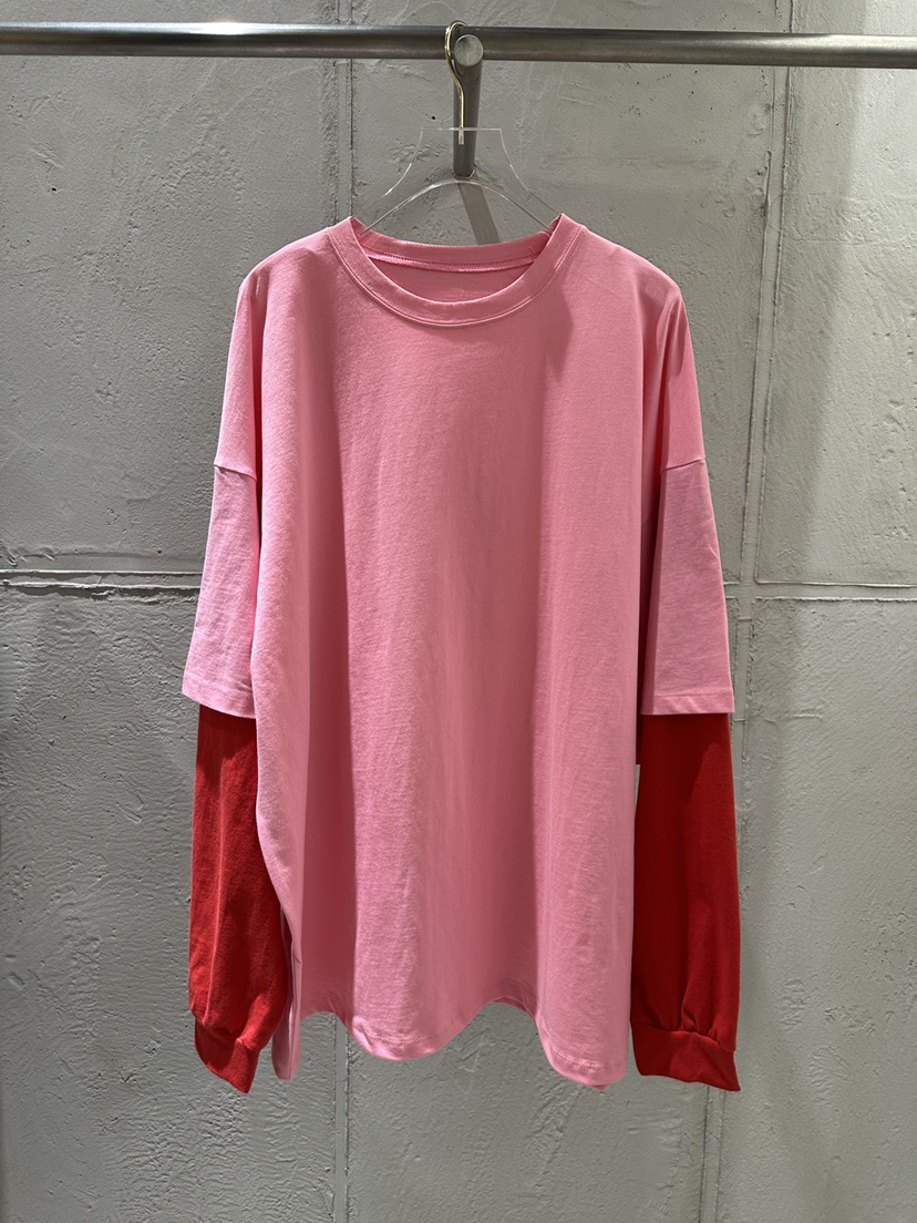 UNICO-p東大門代購女士新款真品26春夏時尚長袖T恤假兩件UNICO長袖T恤圖色1