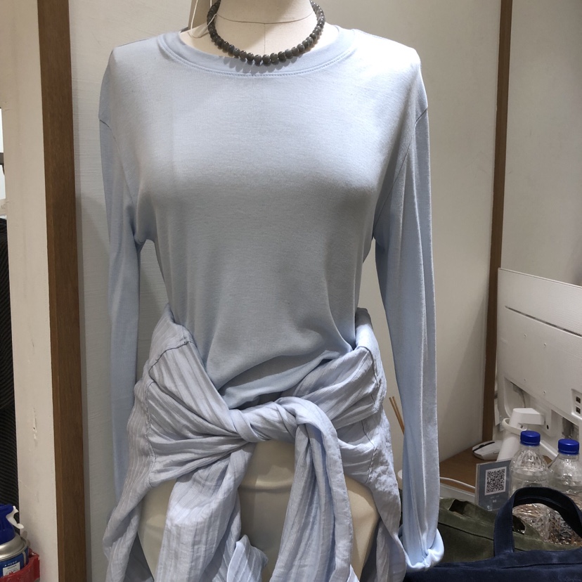 LOFN東大門實拍女士新款推薦時尚真品休閑長袖T恤不含內搭LOFN長袖T恤圖色5