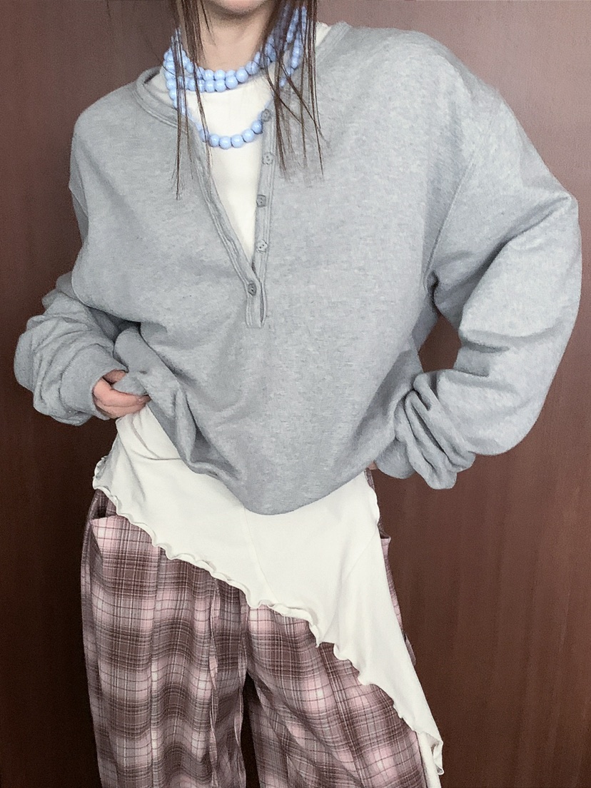 JKICHI東大門代購女士新款人氣26春夏時尚真品推薦休閑衛衣JKICHI衛衣圖色1