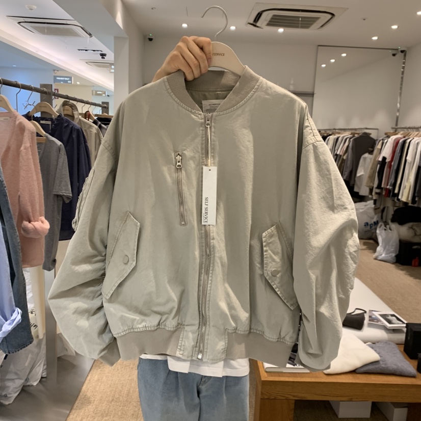 SELF SERVICE東大門代購女裝新款時尚推薦人氣職業夾克棉質SELF SERVICE夾克圖色2