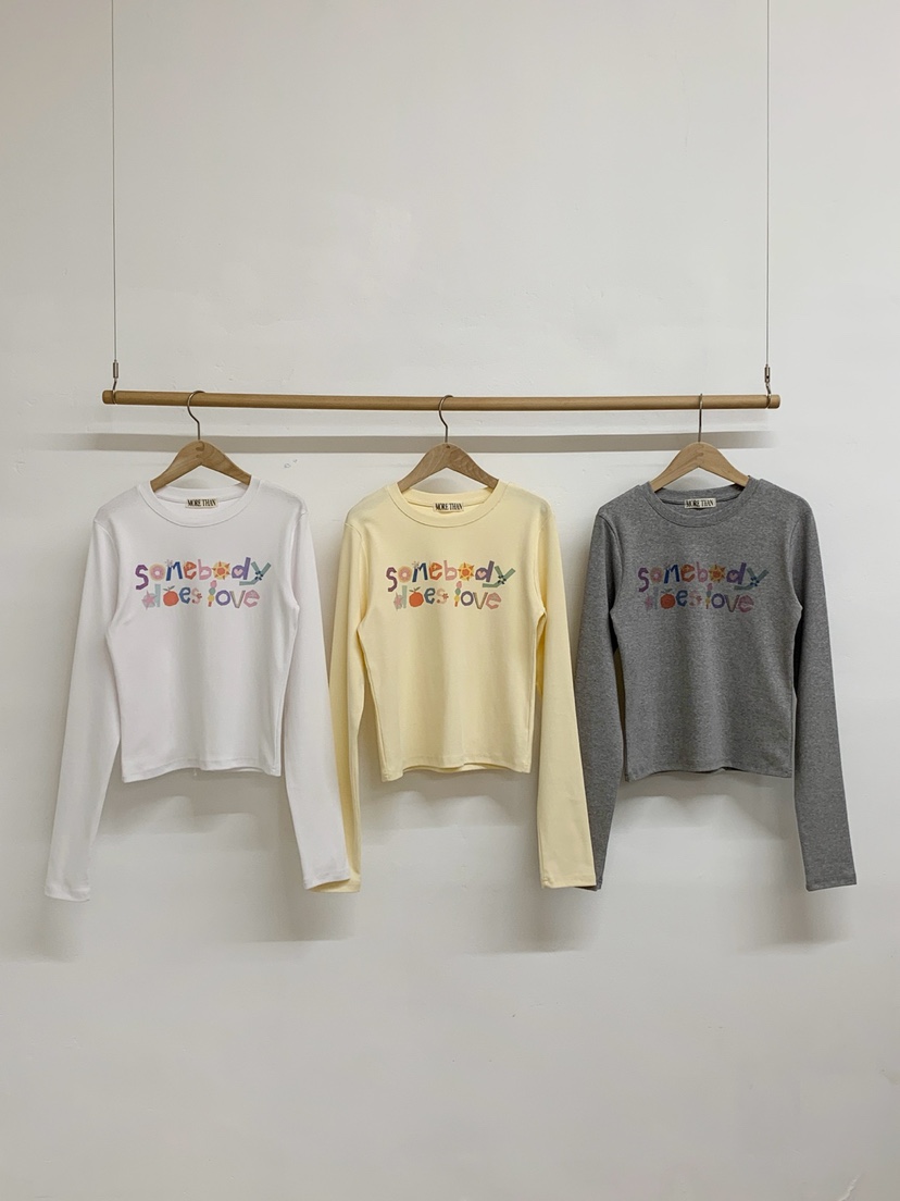 MORE THAN-P韓國直郵女裝新品職業26春夏推薦熱賣長袖T恤MORE THAN長袖T恤