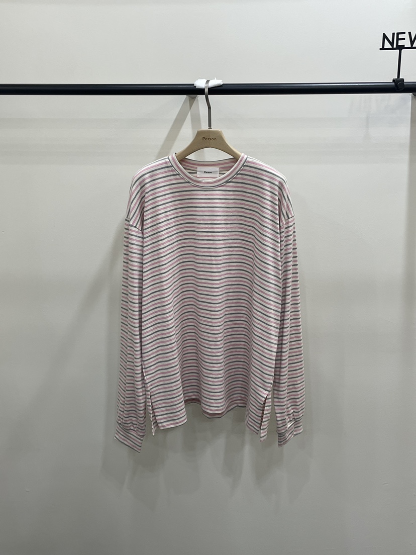 PERSON東大門實拍女裝新款推薦休閑時尚人氣職業真品長袖T恤PERSON長袖T恤圖色1