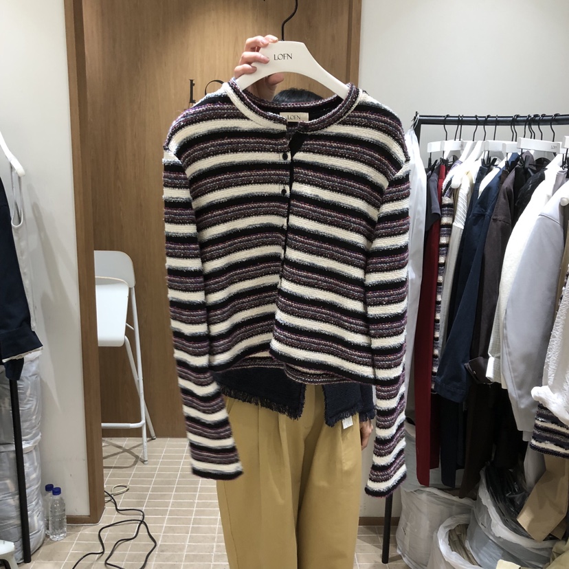 LOFN東大門直郵女士新款人氣熱賣真品時尚休閑26春夏針織衫LOFN針織衫圖色1