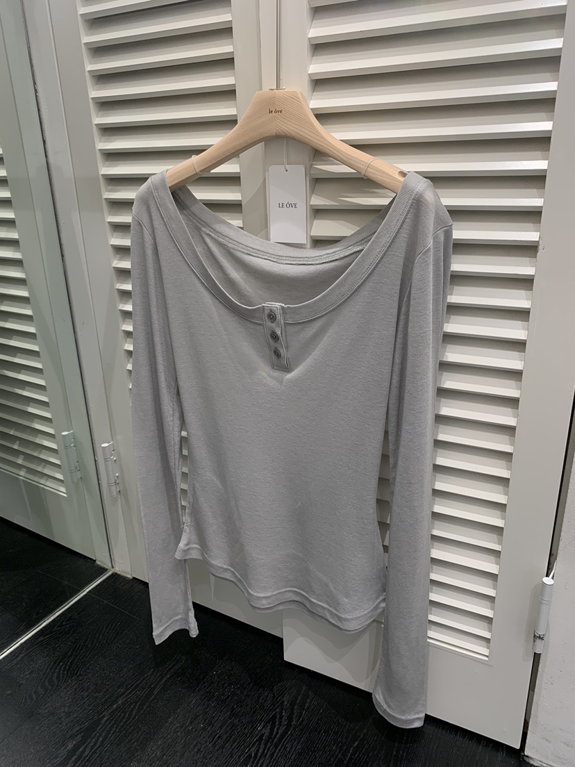 LE OVE/VERDI東大門實拍女裝新款職業人氣時尚真品長袖T恤LE OVE/VERDI長袖T恤圖色2