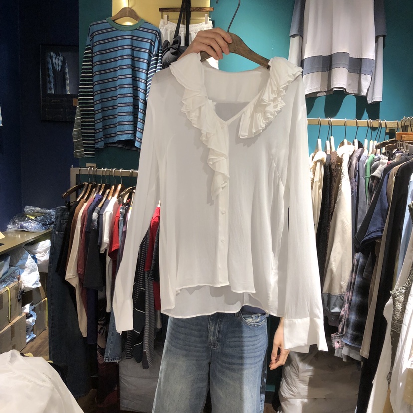 MERCI LINDA東大門直郵女裝新款職業26春夏人氣襯衫蕾絲衫MERCI LINDA襯衫/蕾絲衫圖色2