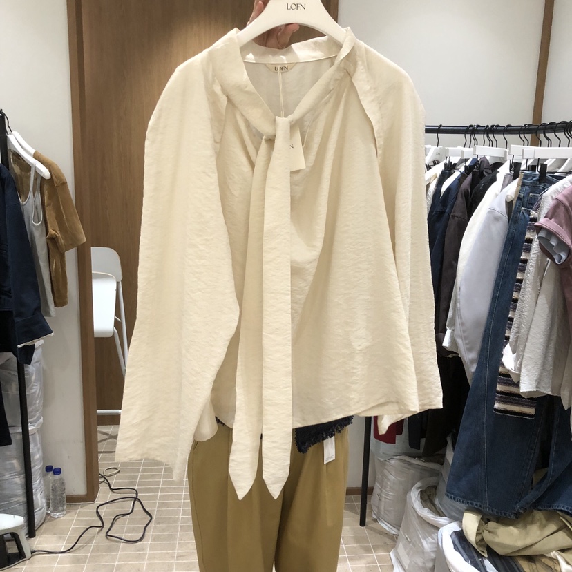 LOFN韓國代購女士新品時尚真品職業26春夏推薦襯衫蕾絲衫LOFN襯衫/蕾絲衫圖色2