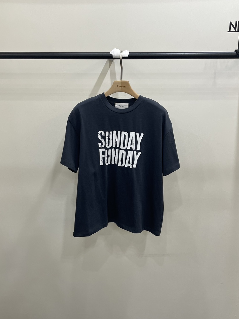 PERSON韓國代購女裝新品真品26春夏推薦職業熱賣時尚人氣T恤PERSONT恤圖色2