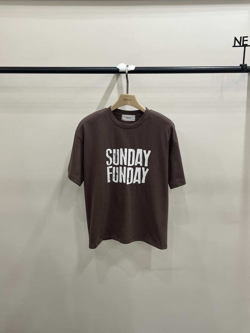 PERSON韓國代購女裝新品真品26春夏推薦職業熱賣時尚人氣T恤PERSONT恤圖色3