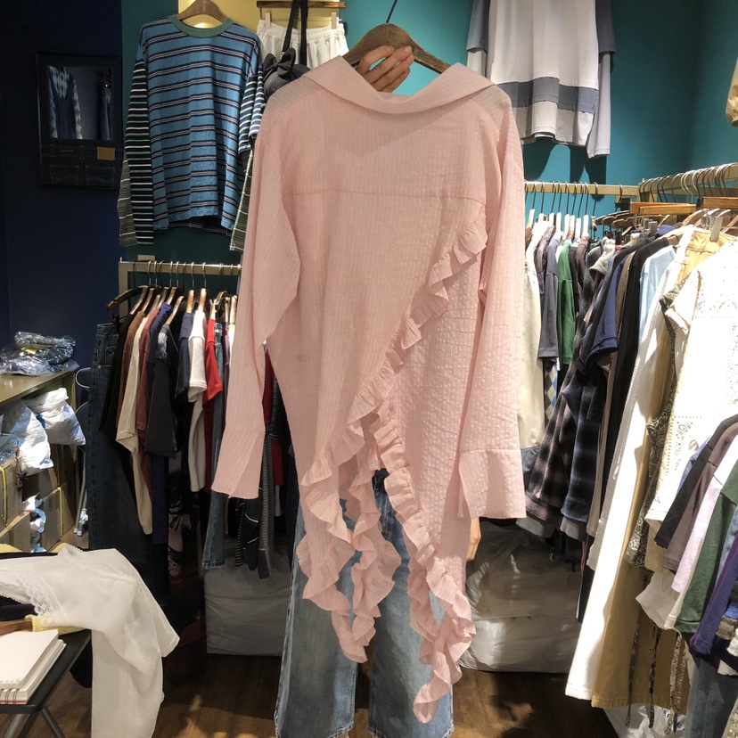 MERCI LINDA東大門實拍女裝新款推薦時尚職業襯衫蕾絲衫MERCI LINDA襯衫/蕾絲衫