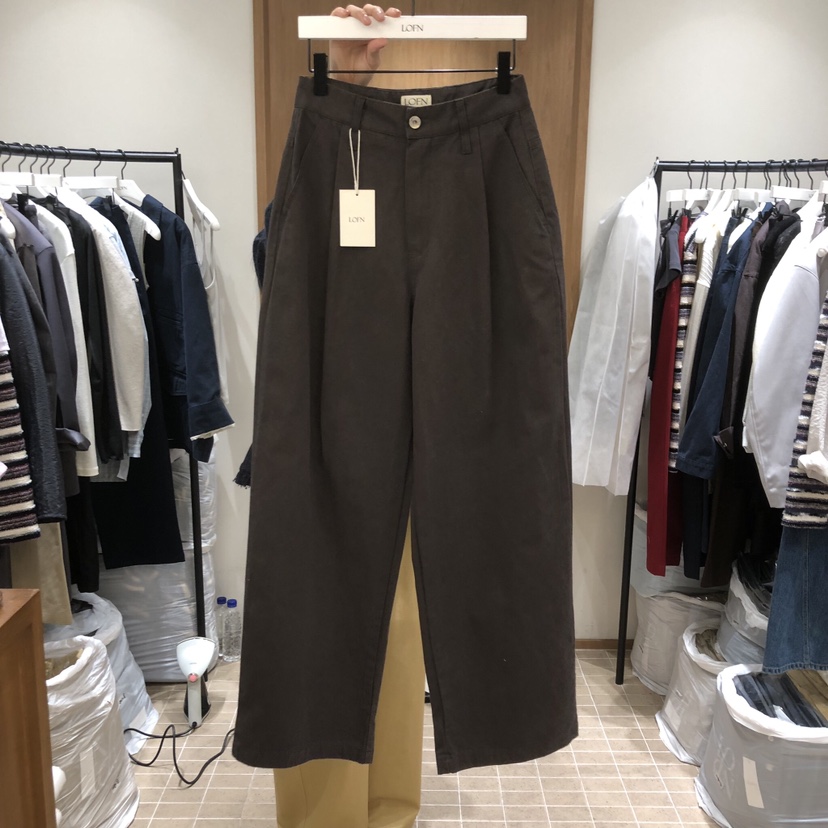 LOFN韓國代購女裝新款26春夏熱賣休閑人氣真品職業休閑褲LOFN休閑褲圖色2