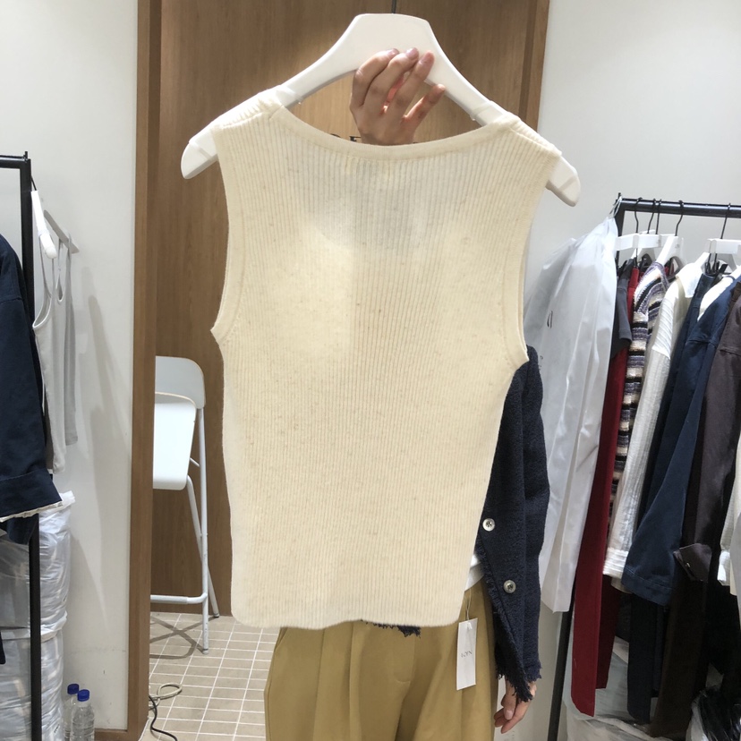 LOFN東大門代購女裝新品休閑真品推薦職業吊帶背心不含項鏈LOFN吊帶/背心