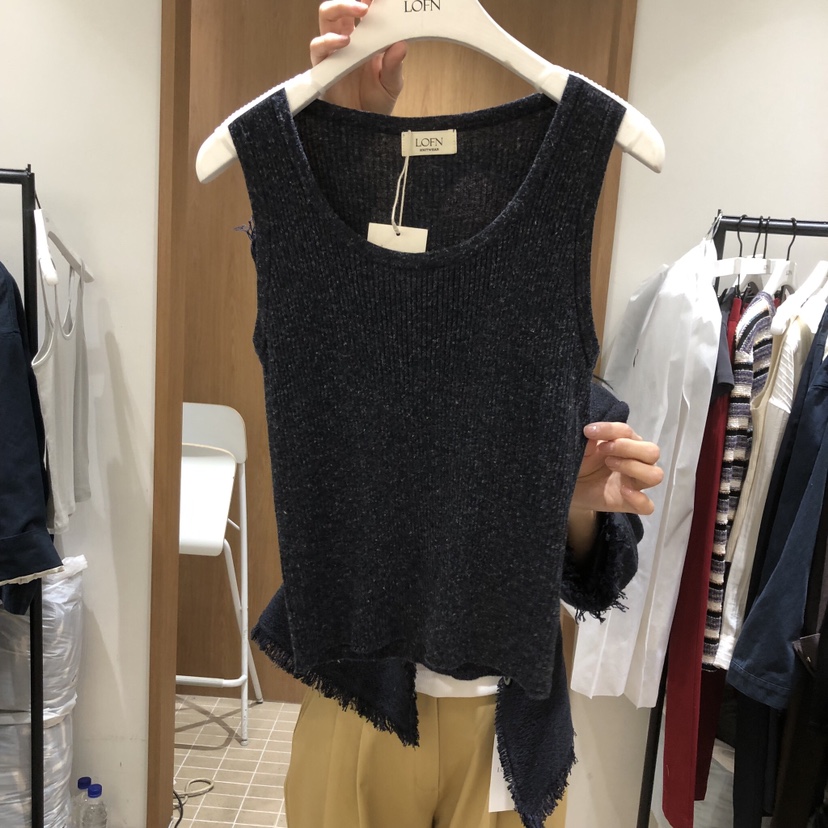 LOFN東大門代購女裝新品休閑真品推薦職業吊帶背心不含項鏈LOFN吊帶/背心圖色3