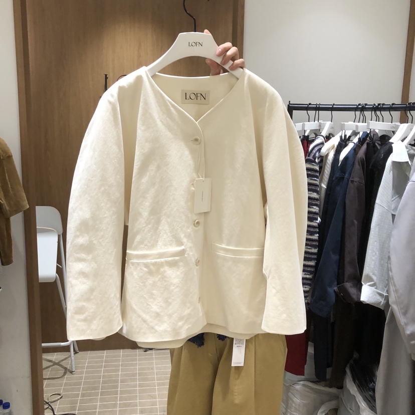 LOFN東大門代購女裝新品熱賣職業時尚26春夏真品人氣夾克LOFN夾克圖色1