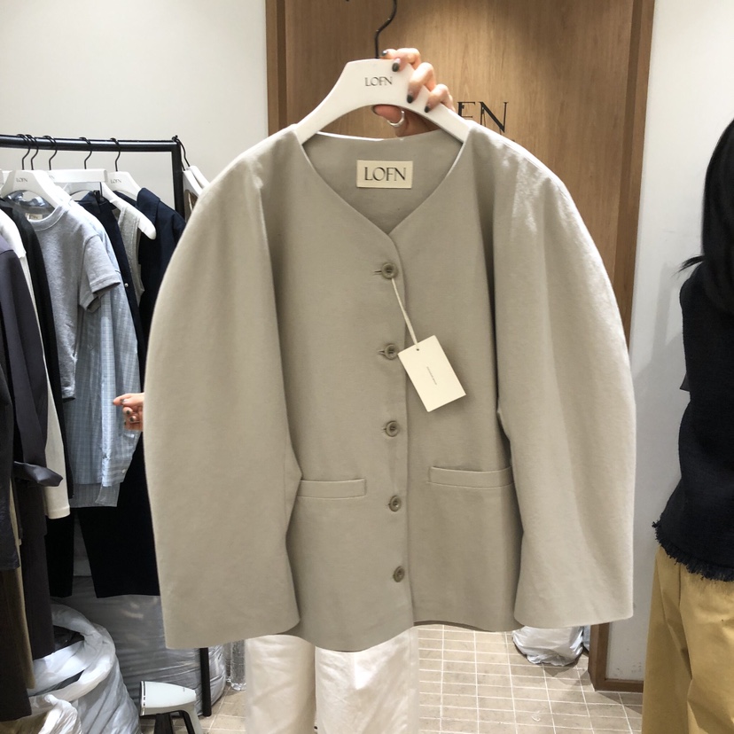 LOFN東大門代購女裝新品熱賣職業時尚26春夏真品人氣夾克LOFN夾克圖色2
