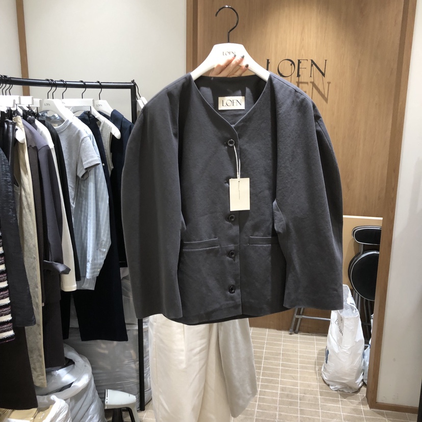 LOFN東大門代購女裝新品熱賣職業時尚26春夏真品人氣夾克LOFN夾克圖色3