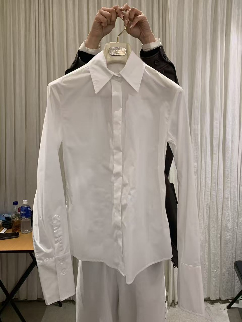 PAPERMOON東大門實拍女裝新款真品26春夏時尚襯衫蕾絲衫修身paper moon襯衫/蕾絲衫圖色3