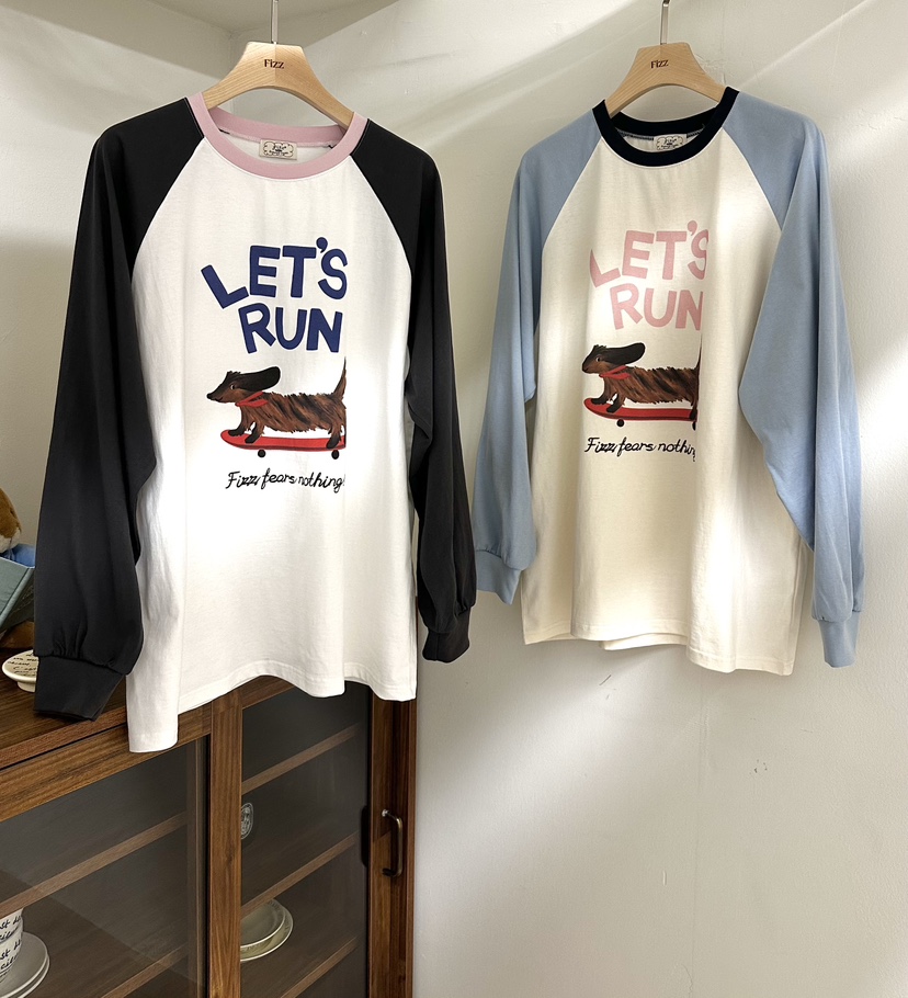 FIZZ東大門直郵女士新品休閑人氣職業26春夏時尚推薦長袖T恤FIZZ長袖T恤