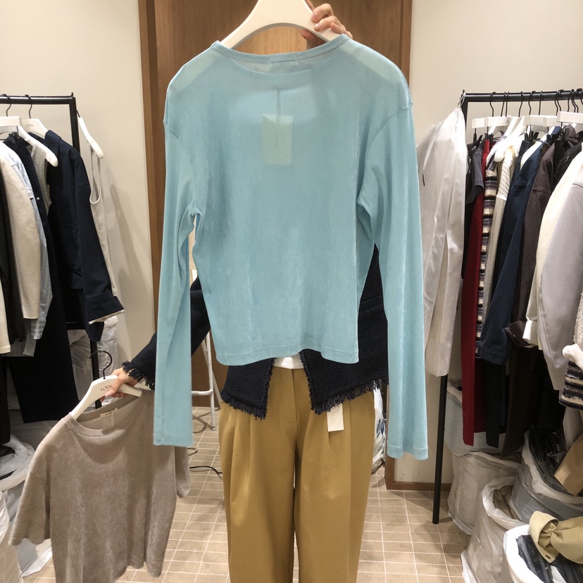 LOFN東大門直郵女裝新品26春夏休閑熱賣真品長袖T恤不含項鏈LOFN長袖T恤