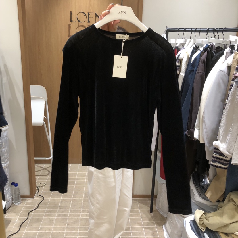 LOFN東大門直郵女裝新品26春夏休閑熱賣真品長袖T恤不含項鏈LOFN長袖T恤圖色3
