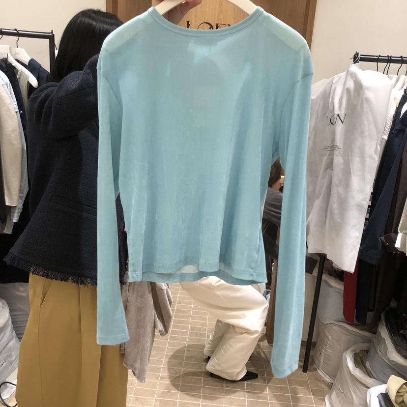 LOFN東大門直郵女裝新品26春夏休閑熱賣真品長袖T恤不含項鏈LOFN長袖T恤圖色4