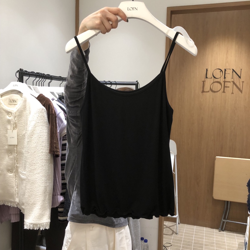 LOFN東大門實拍女裝新款熱賣真品26春夏吊帶背心不含內搭LOFN吊帶/背心圖色2
