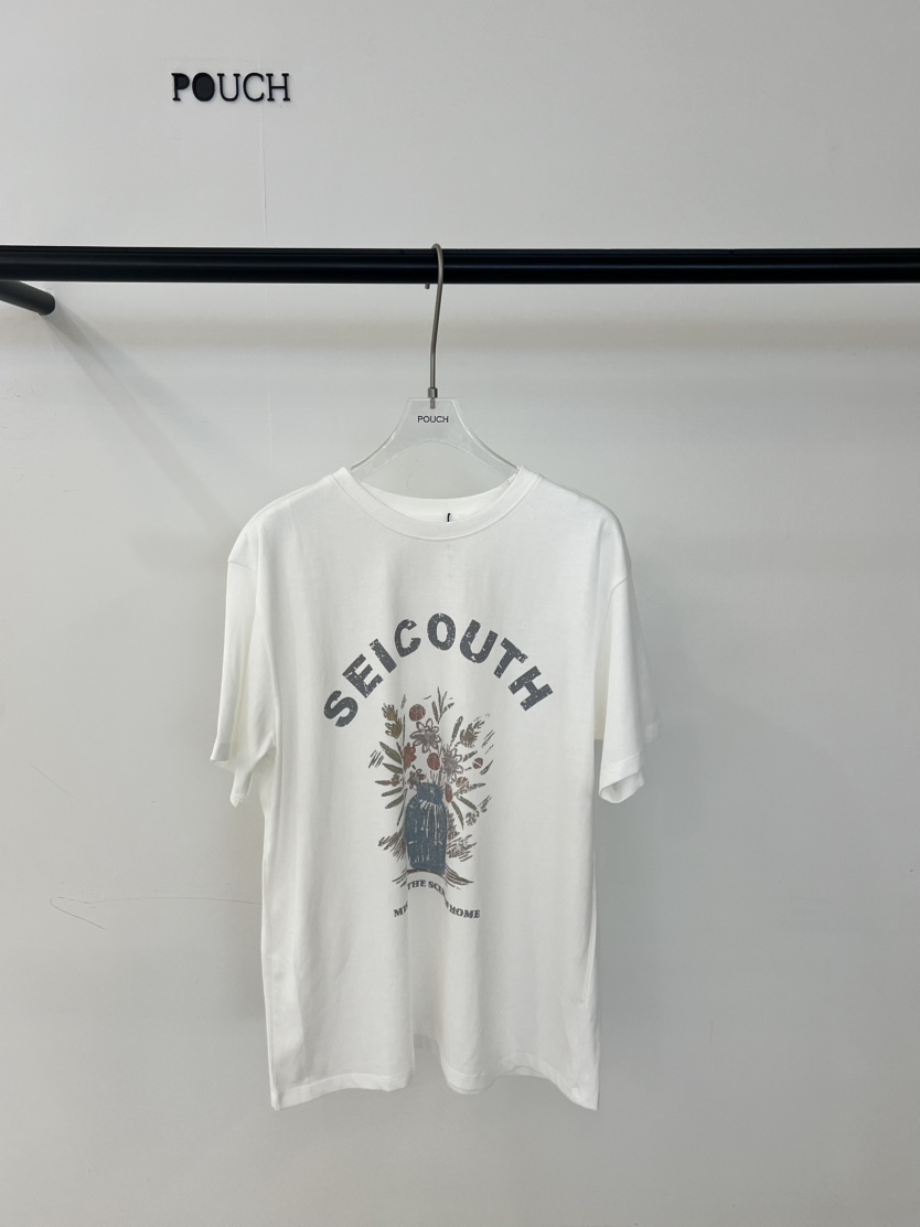 POUCH韓國直郵女裝新款熱賣人氣26春夏職業真品推薦時尚T恤POUCHT恤圖色1