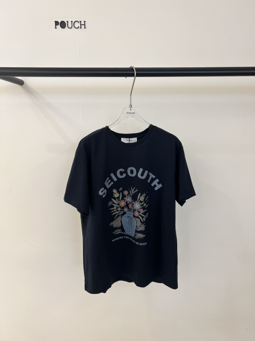 POUCH韓國直郵女裝新款熱賣人氣26春夏職業真品推薦時尚T恤POUCHT恤圖色3