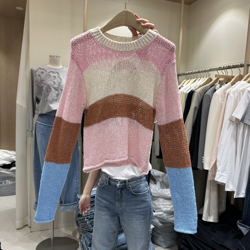 VINTAGE VIBE東大門代購女士新品人氣26春夏休閑時尚針織衫VINTAGE VIBE針織衫圖色1