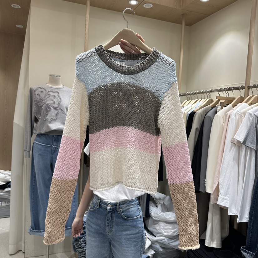 VINTAGE VIBE東大門代購女士新品人氣26春夏休閑時尚針織衫VINTAGE VIBE針織衫圖色2