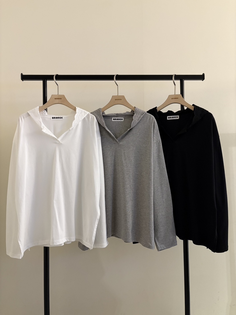 BALANCE東大門實拍女裝新品真品26春夏職業人氣時尚長袖T恤BALANCE長袖T恤