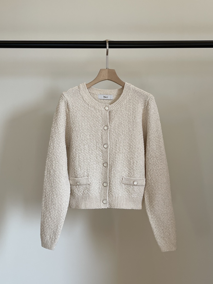 THE MUI東大門代購女裝新品26春夏休閑職業針織衫粗花呢THE MUI針織衫圖色1